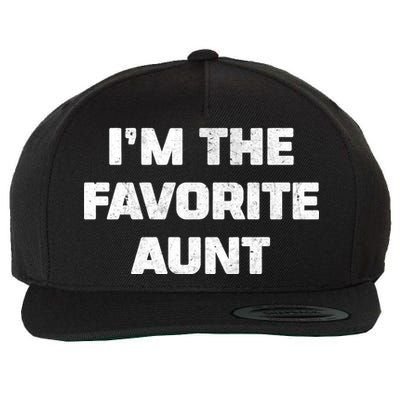 I'm the Favorite Aunt Wool Snapback Cap