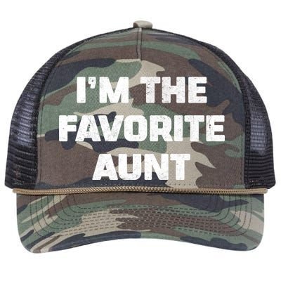 I'm the Favorite Aunt Retro Rope Trucker Hat Cap