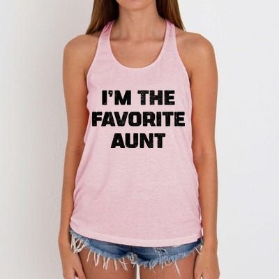 I'm the Favorite Aunt Women's Knotted Racerback Tank