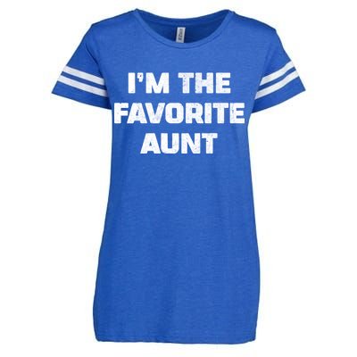 I'm the Favorite Aunt Enza Ladies Jersey Football T-Shirt