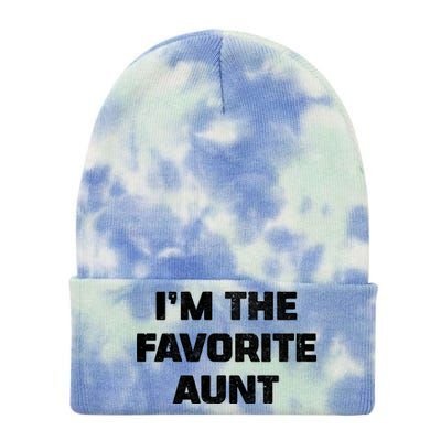 I'm the Favorite Aunt Tie Dye 12in Knit Beanie