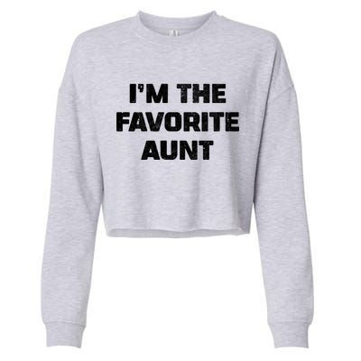 I'm the Favorite Aunt Cropped Pullover Crew