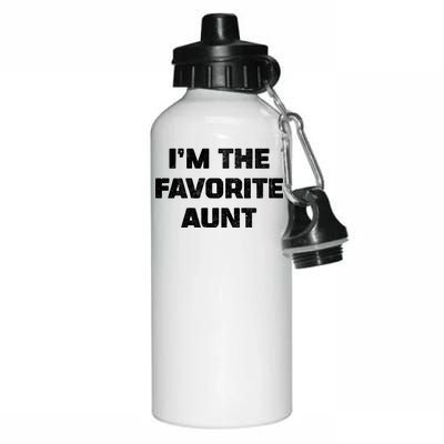 I'm the Favorite Aunt Aluminum Water Bottle