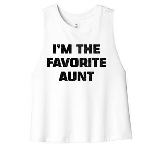 I'm the Favorite Aunt Women's Racerback Cropped Tank