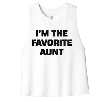 I'm the Favorite Aunt Women's Racerback Cropped Tank