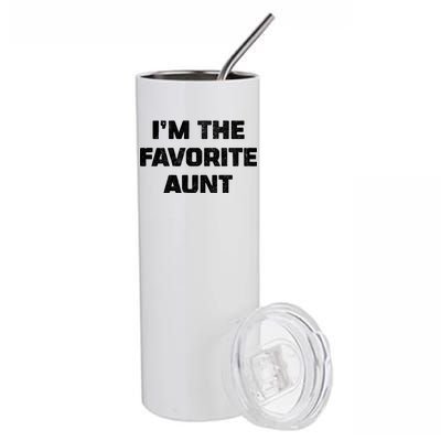 I'm the Favorite Aunt Stainless Steel Tumbler