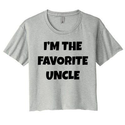 I'm The Favorite Uncle Women's Crop Top Tee