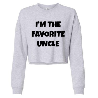 I'm The Favorite Uncle Cropped Pullover Crew