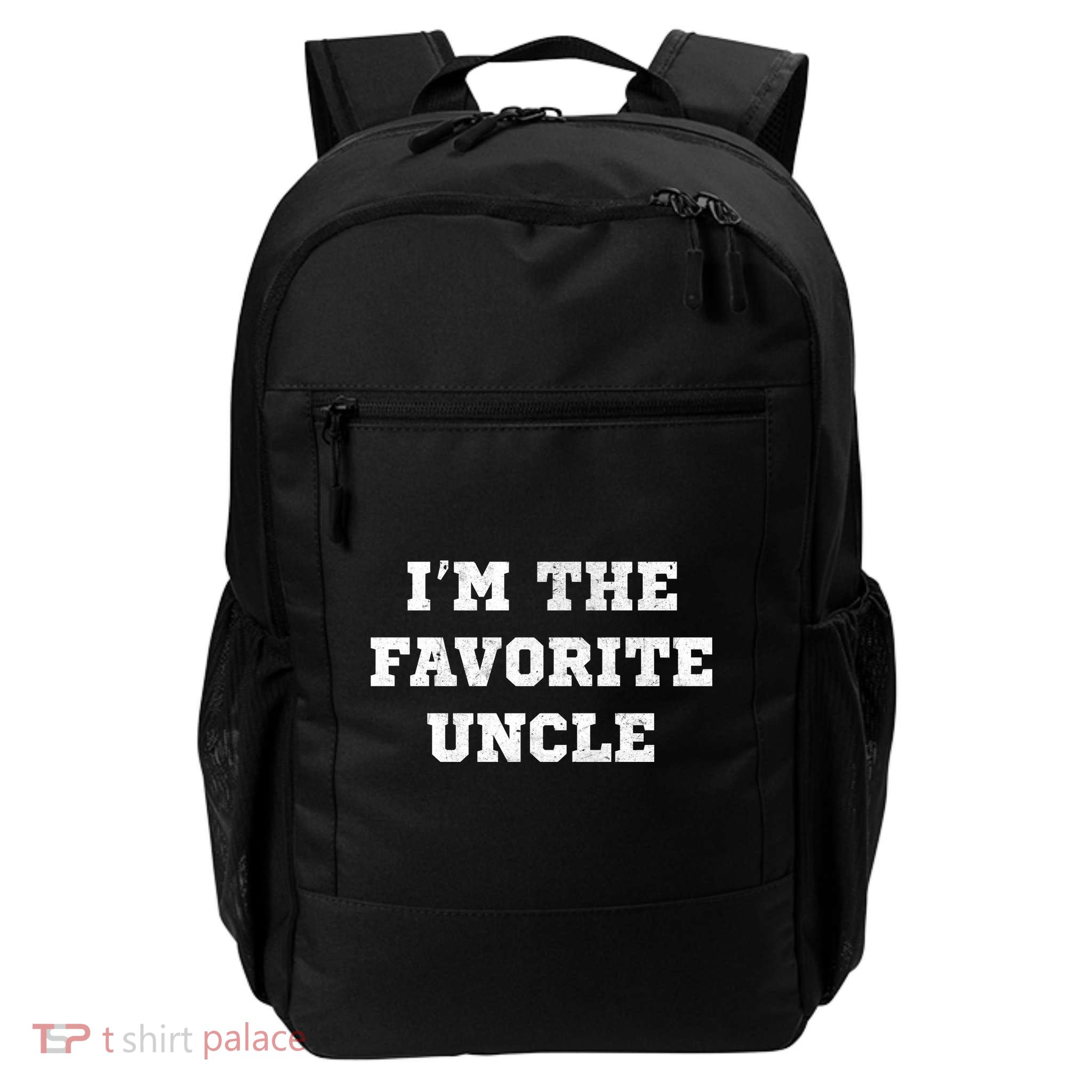 I'm The Favorite Uncle Funny Distressed Daily Commute Backpack