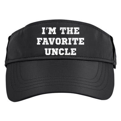 I'm The Favorite Uncle Funny Distressed Adult Drive Performance Visor