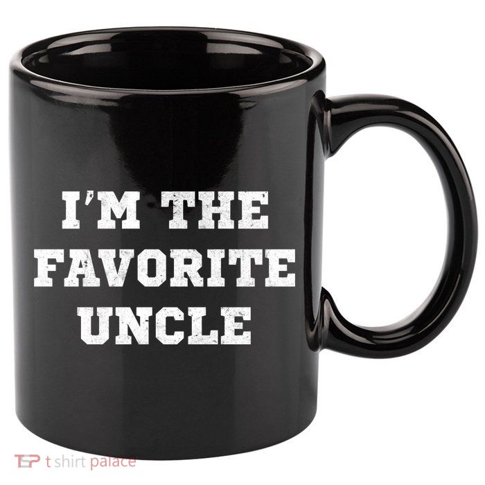 I'm The Favorite Uncle Funny Distressed 11oz C Handle Ceramic Mug