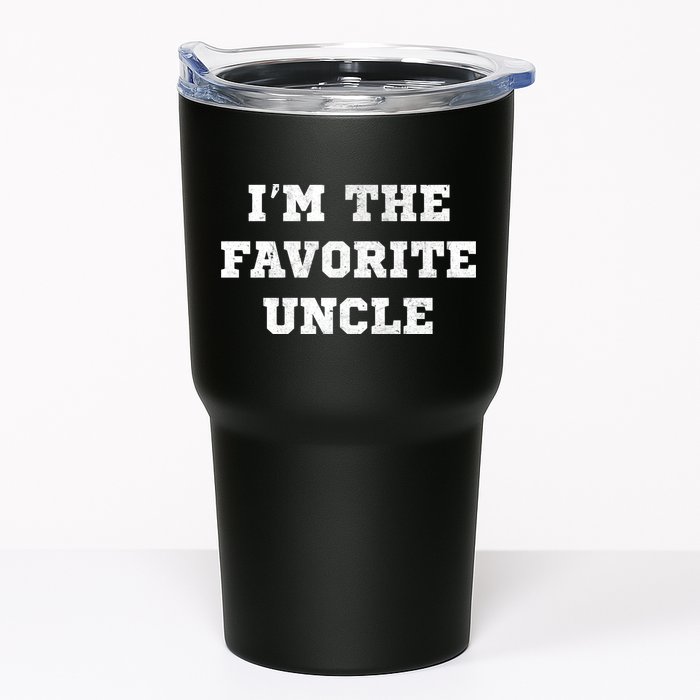 I'm The Favorite Uncle Funny Distressed Tumbler