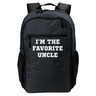 I'm The Favorite Uncle Funny Distressed Daily Commute Backpack