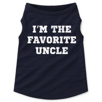 I'm The Favorite Uncle Funny Distressed Doggie Tank