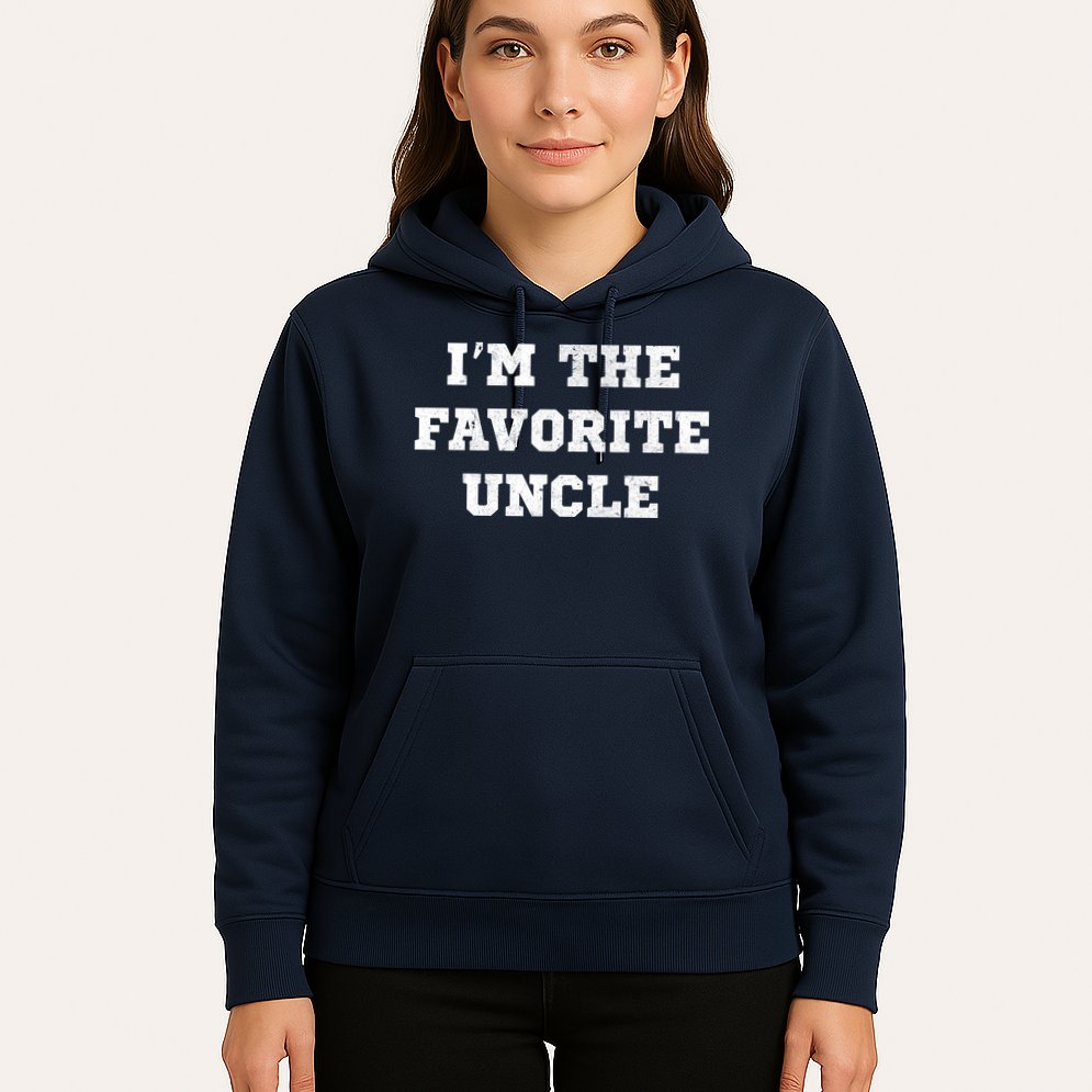 I'm The Favorite Uncle Funny Distressed Hoodie