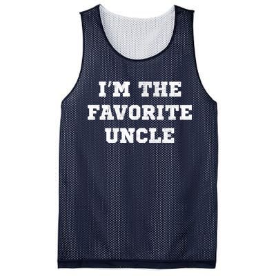 I'm The Favorite Uncle Funny Distressed Mesh Reversible Basketball Jersey Tank