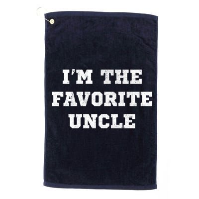 I'm The Favorite Uncle Funny Distressed Golf Towel