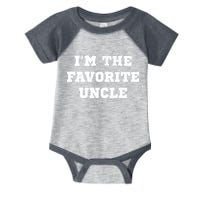 I'm The Favorite Uncle Funny Distressed Infant Baby Jersey Bodysuit