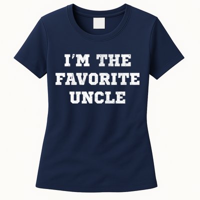 I'm The Favorite Uncle Funny Distressed Womens T-Shirt