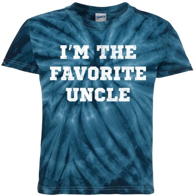 I'm The Favorite Uncle Funny Distressed Kids Tie-Dye T-Shirt