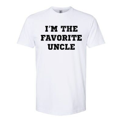 I'm The Favorite Uncle Funny Distressed Softstyle® CVC T-Shirt