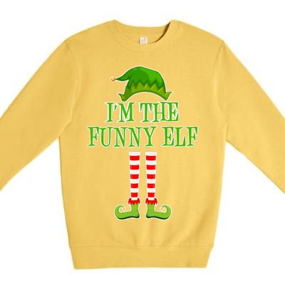 I'm The Funny Elf Matching Family Christmas Premium Crewneck Sweatshirt