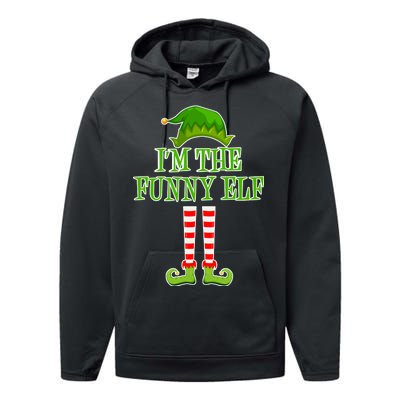 I'm The Funny Elf Matching Family Christmas Performance Fleece Hoodie