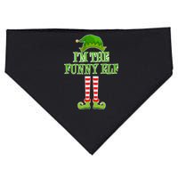 I'm The Funny Elf Matching Family Christmas USA-Made Doggie Bandana