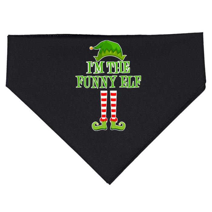 I'm The Funny Elf Matching Family Christmas USA-Made Doggie Bandana