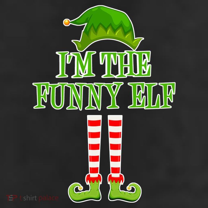 I'm The Funny Elf Matching Family Christmas Beanie
