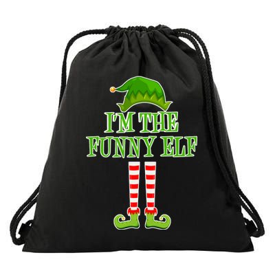 I'm The Funny Elf Matching Family Christmas Drawstring Bag