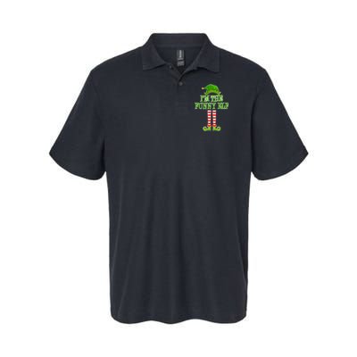 I'm The Funny Elf Matching Family Christmas Softstyle Adult Sport Polo