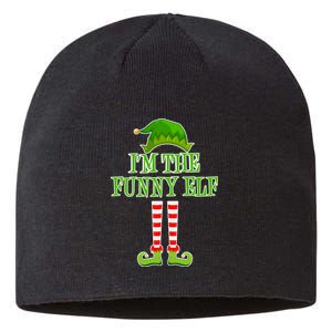 I'm The Funny Elf Matching Family Christmas Sustainable Beanie