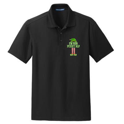 I'm The Funny Elf Matching Family Christmas Dry Zone Grid Polo