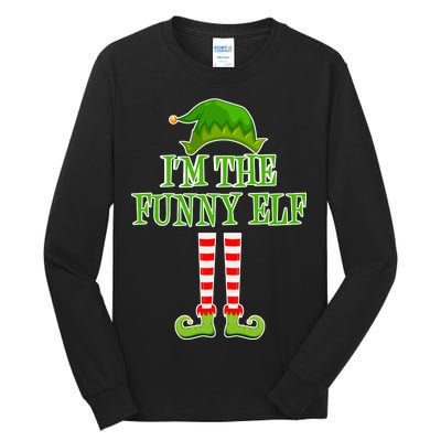 I'm The Funny Elf Matching Family Christmas Tall Long Sleeve T-Shirt