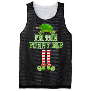 I'm The Funny Elf Matching Family Christmas Mesh Reversible Basketball Jersey Tank