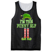 I'm The Funny Elf Matching Family Christmas Mesh Reversible Basketball Jersey Tank