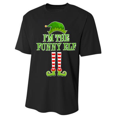 I'm The Funny Elf Matching Family Christmas Performance Sprint T-Shirt