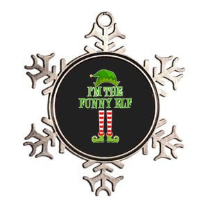 I'm The Funny Elf Matching Family Christmas Metallic Star Ornament