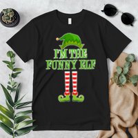 I'm The Funny Elf Matching Family Christmas Premium T-Shirt