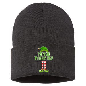 I'm The Funny Elf Matching Family Christmas Sustainable Knit Beanie