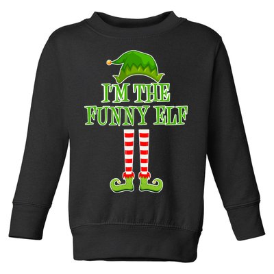 I'm The Funny Elf Matching Family Christmas Toddler Sweatshirt