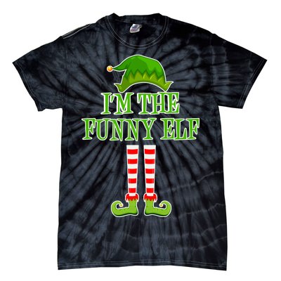 I'm The Funny Elf Matching Family Christmas Tie-Dye T-Shirt