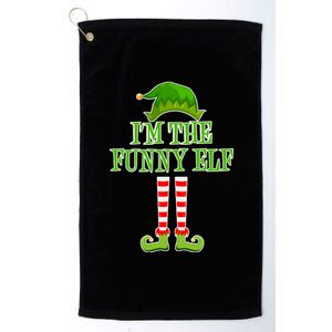 I'm The Funny Elf Matching Family Christmas Platinum Collection Golf Towel