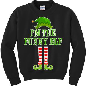 I'm The Funny Elf Matching Family Christmas Kids Sweatshirt