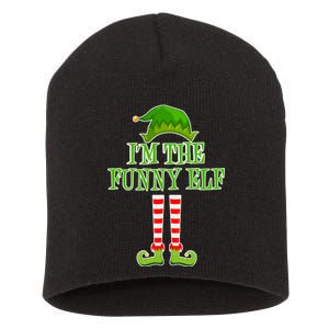 I'm The Funny Elf Matching Family Christmas Short Acrylic Beanie