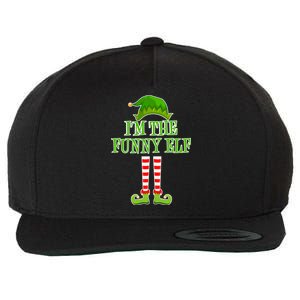 I'm The Funny Elf Matching Family Christmas Wool Snapback Cap