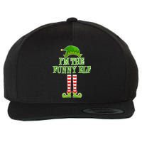 I'm The Funny Elf Matching Family Christmas Wool Snapback Cap