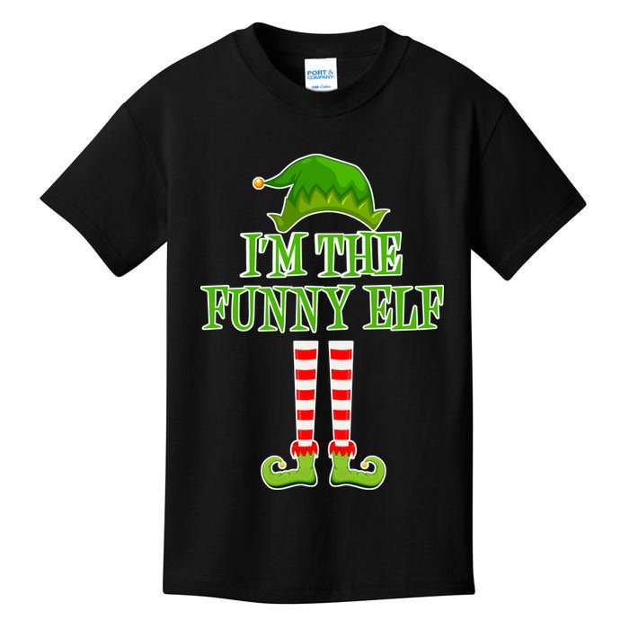 I'm The Funny Elf Matching Family Christmas Kids T-Shirt