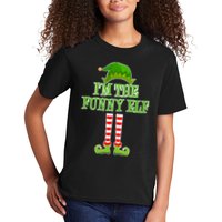 I'm The Funny Elf Matching Family Christmas Kids T-Shirt